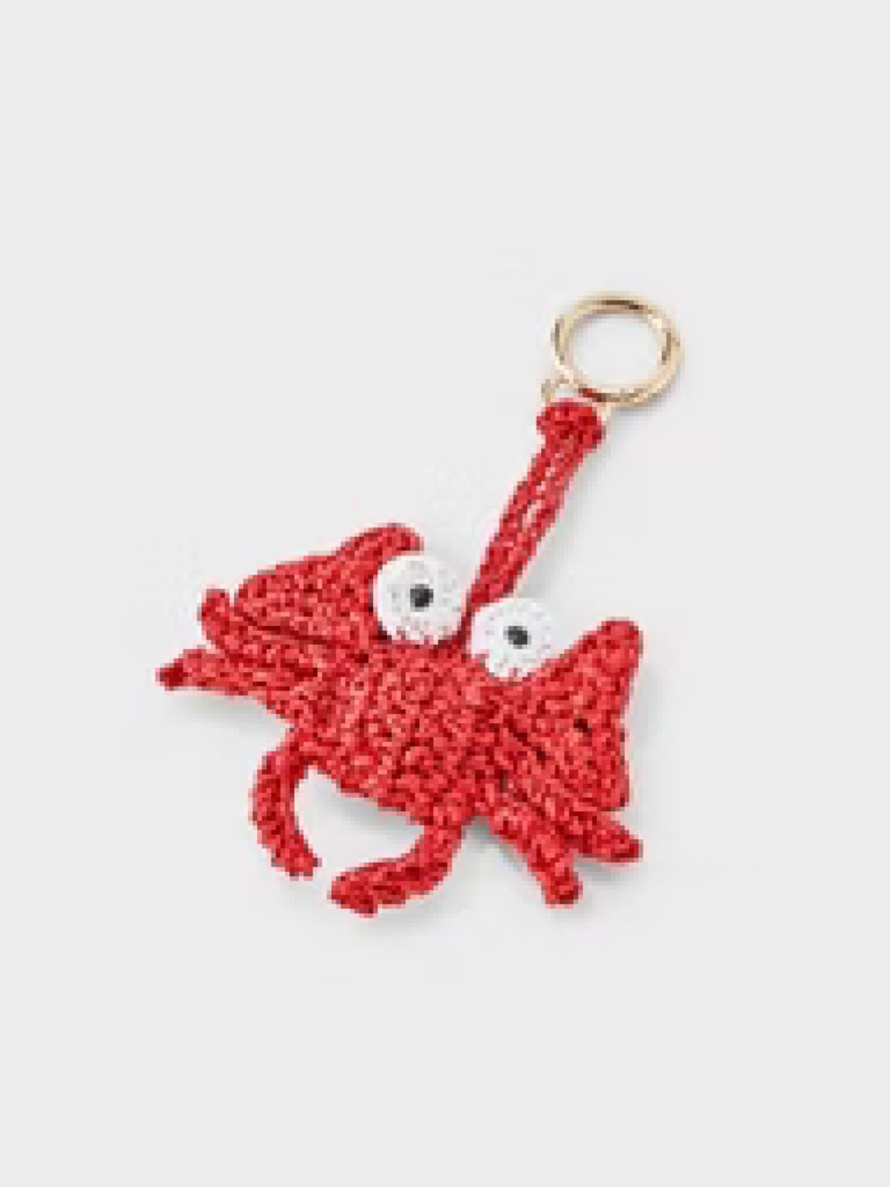 Straw Crab Bag Charm - Universal Thread™ Red